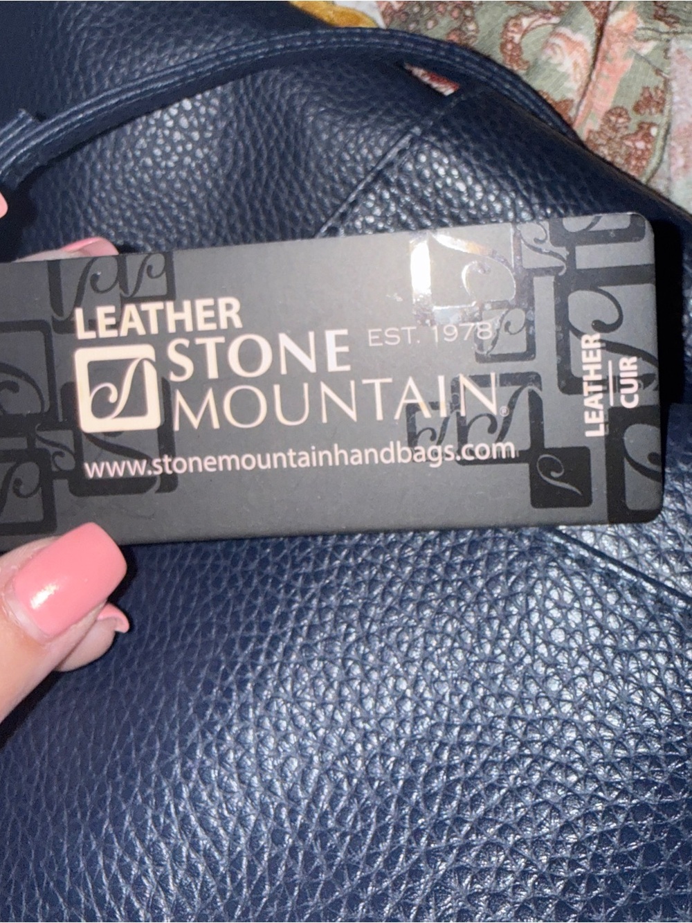 Stone Mountain Accessories Dark Blue Tote Bag - Picture 8 of 8